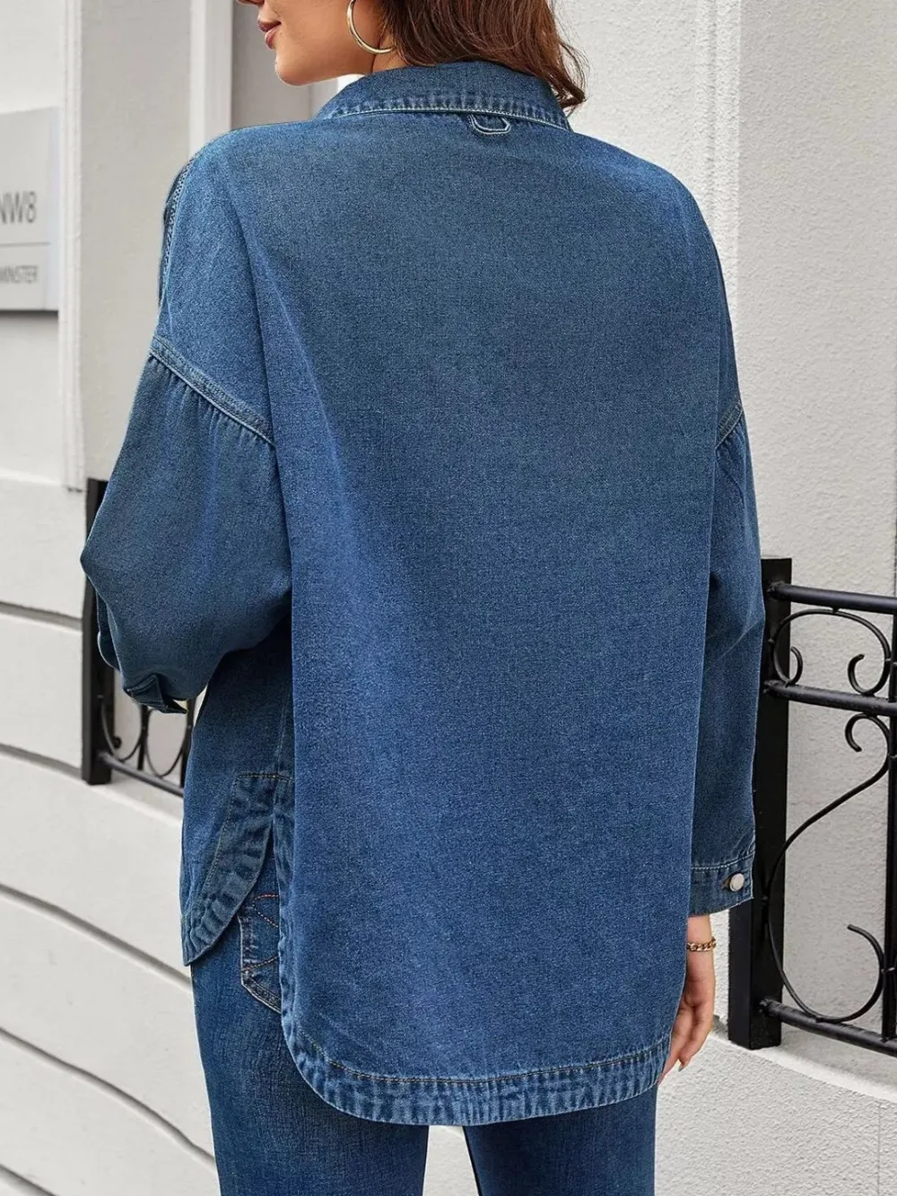 Vintage Wash Button-down Jacket