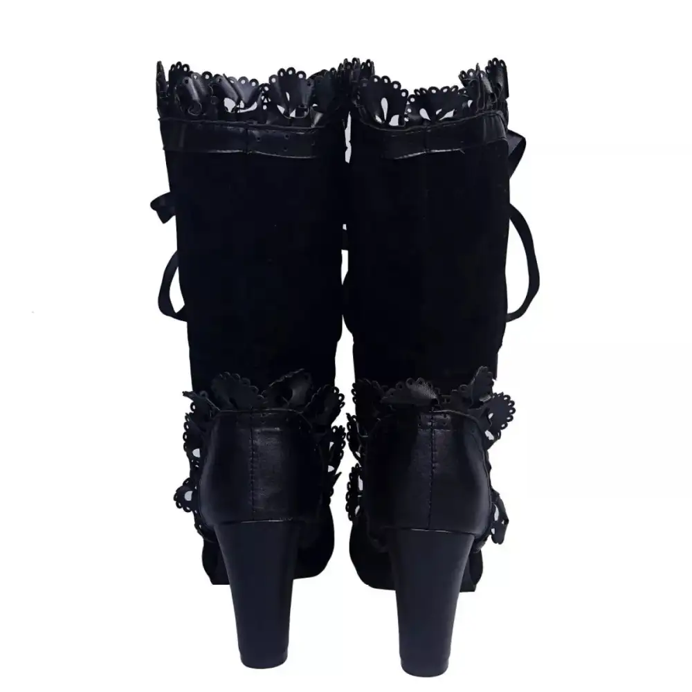 Everyday Lace Up Block Heels Boots