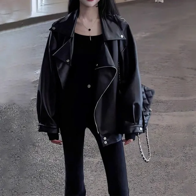 Tailored Leather Casual Outerwear Jacket