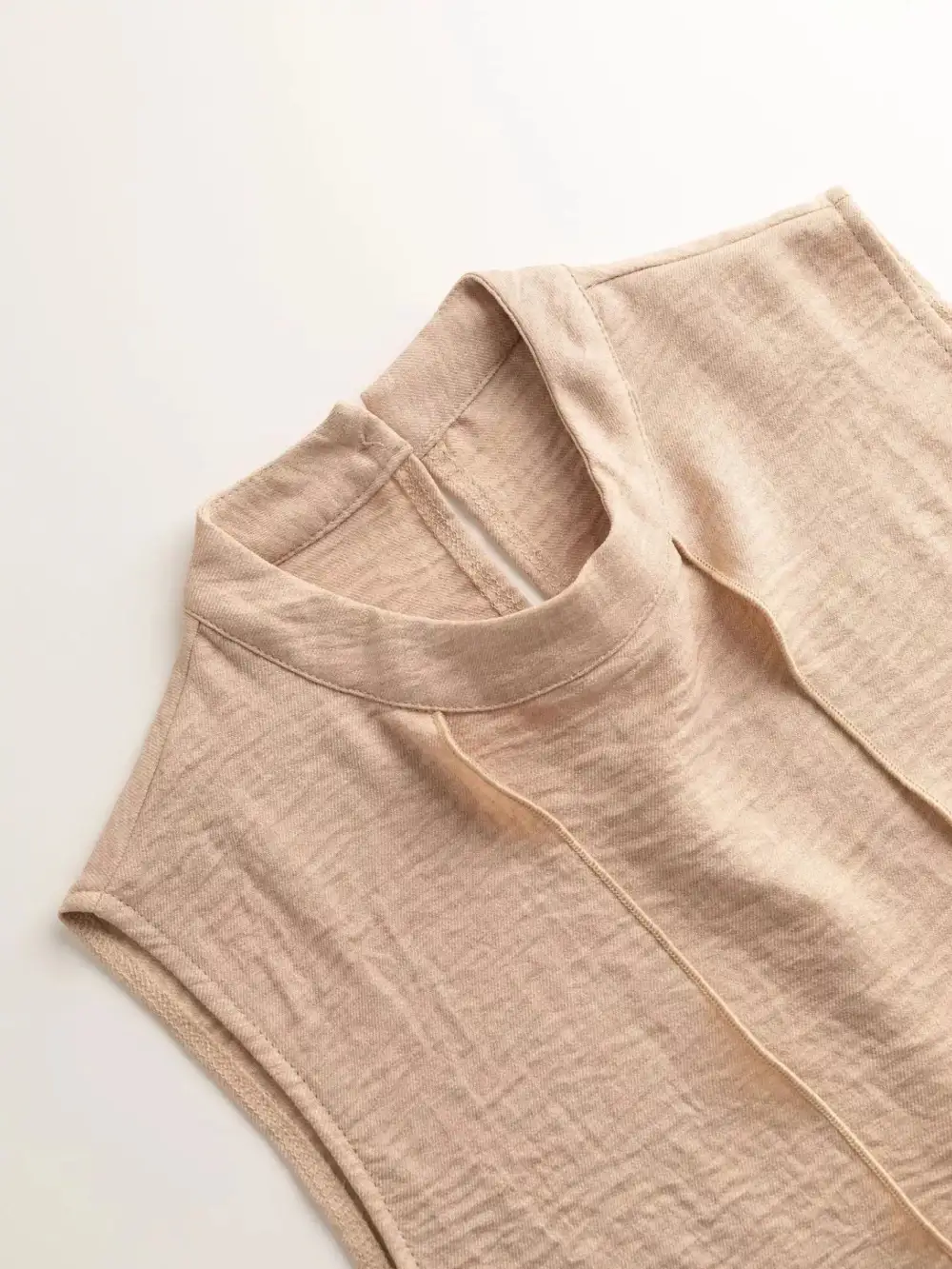 Mock Neck Sleeveless Top