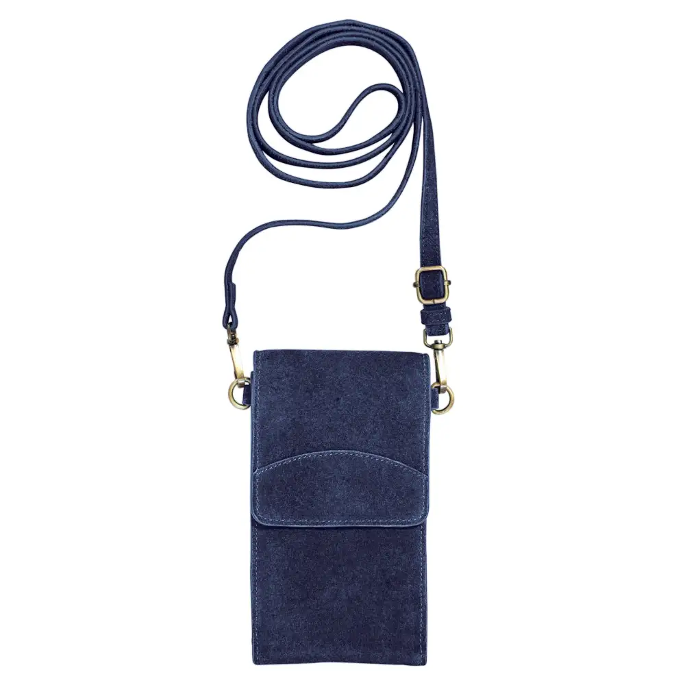Suede Pocket Detail Crossbody Bag