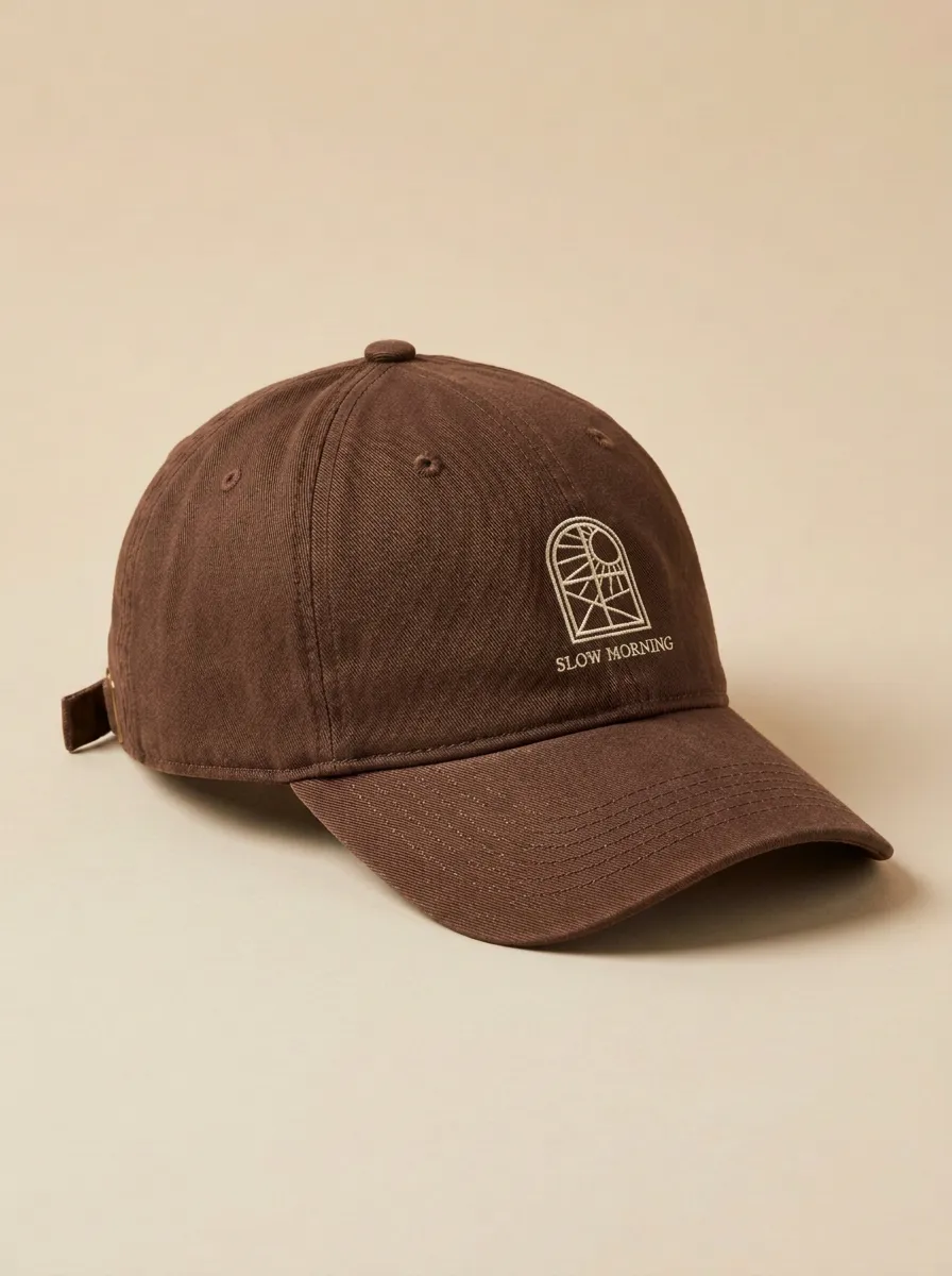 Modern Slow-Morning Window-Motif Printed Unisex Baseball Cap