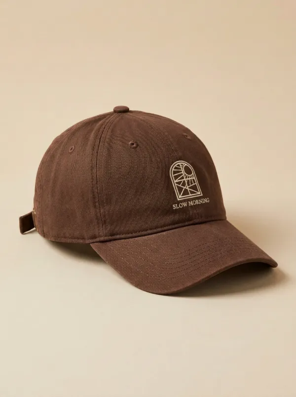 Modern Slow-Morning Window-Motif Printed Unisex Baseball Cap