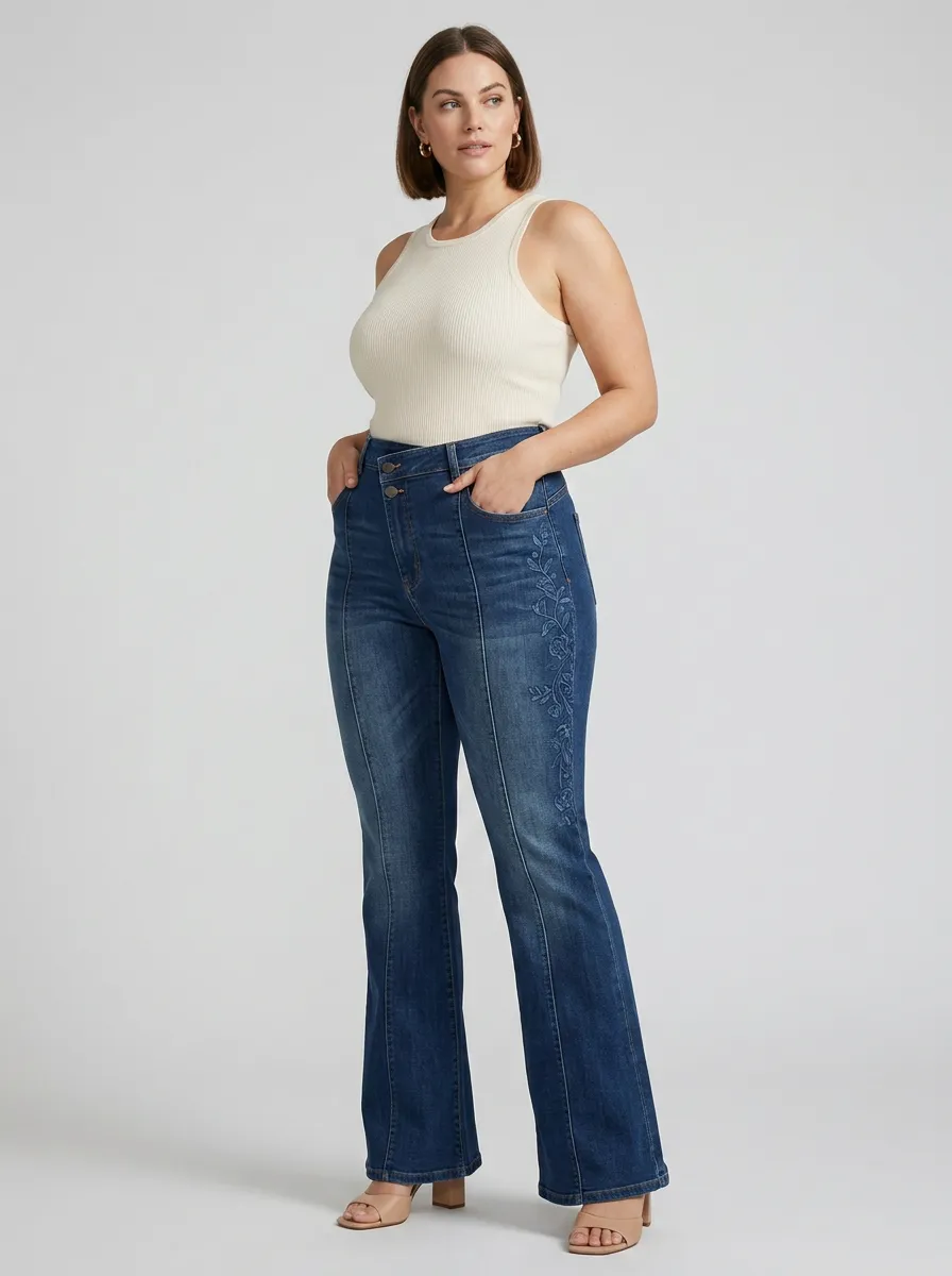 Women's High Waist Casual Denim Jeans