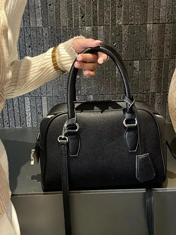 Women's Lightweight Faux Leather Crossbody Bag