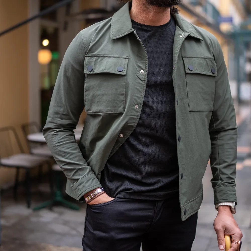 Double Pocket Slim Fit Button Front Tailored Coat