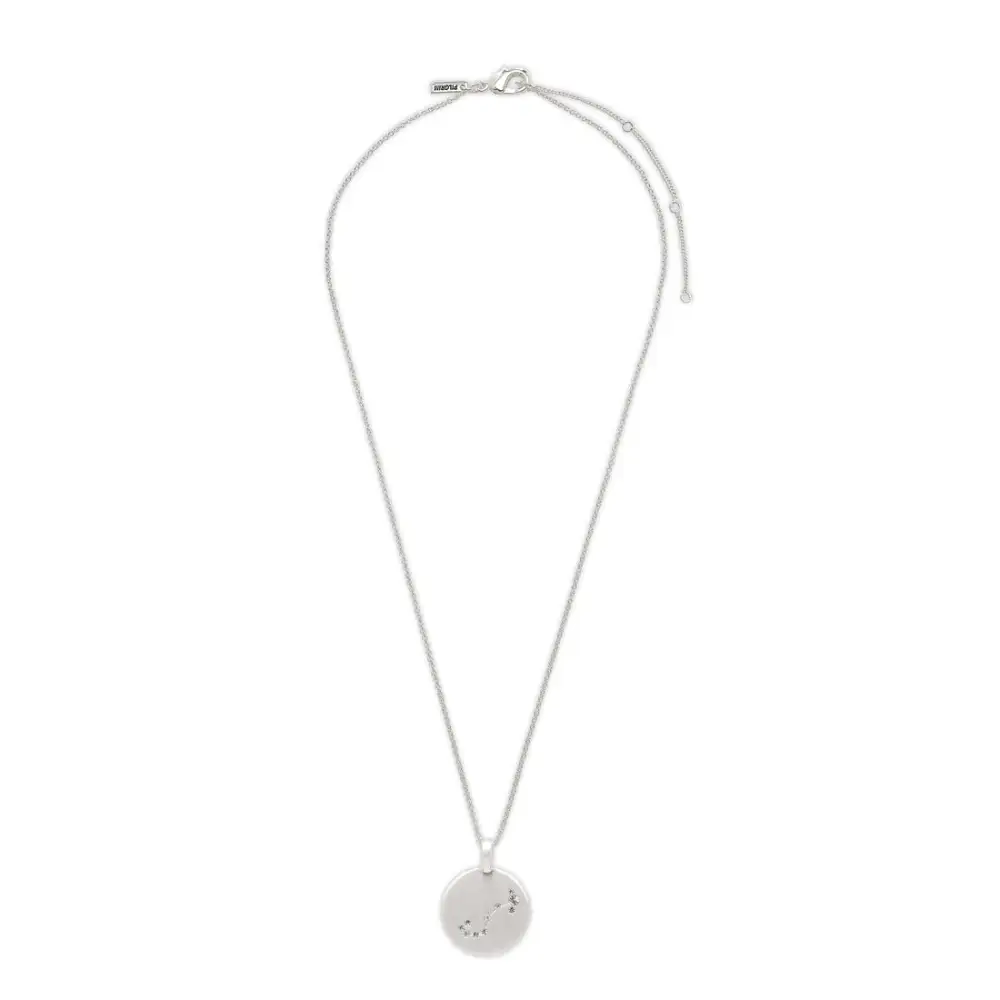 Soft Matte Crystal Coin Necklace