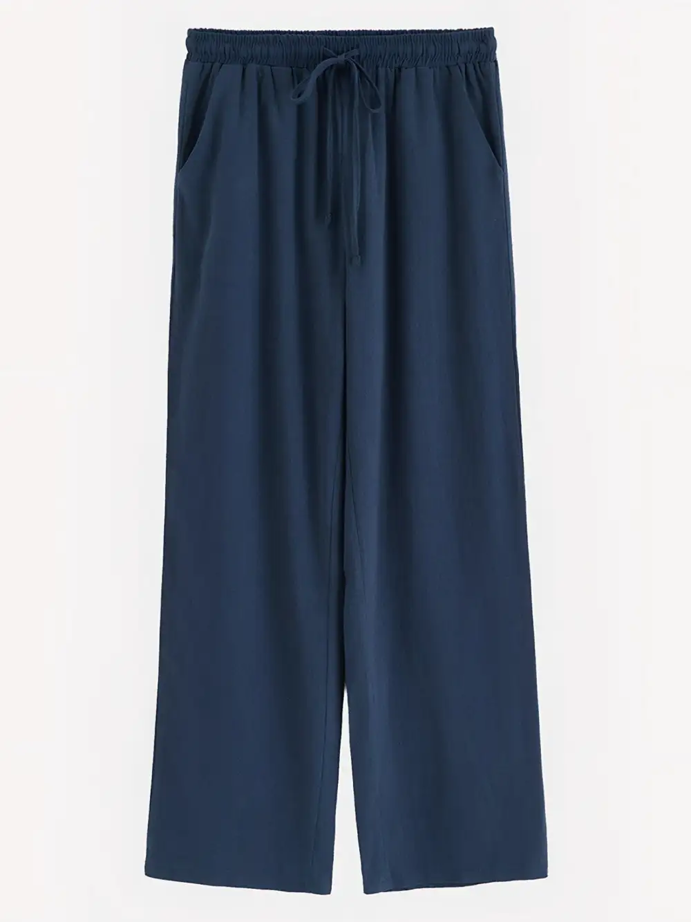 Lightweight Drawstring Wide Leg Pants
