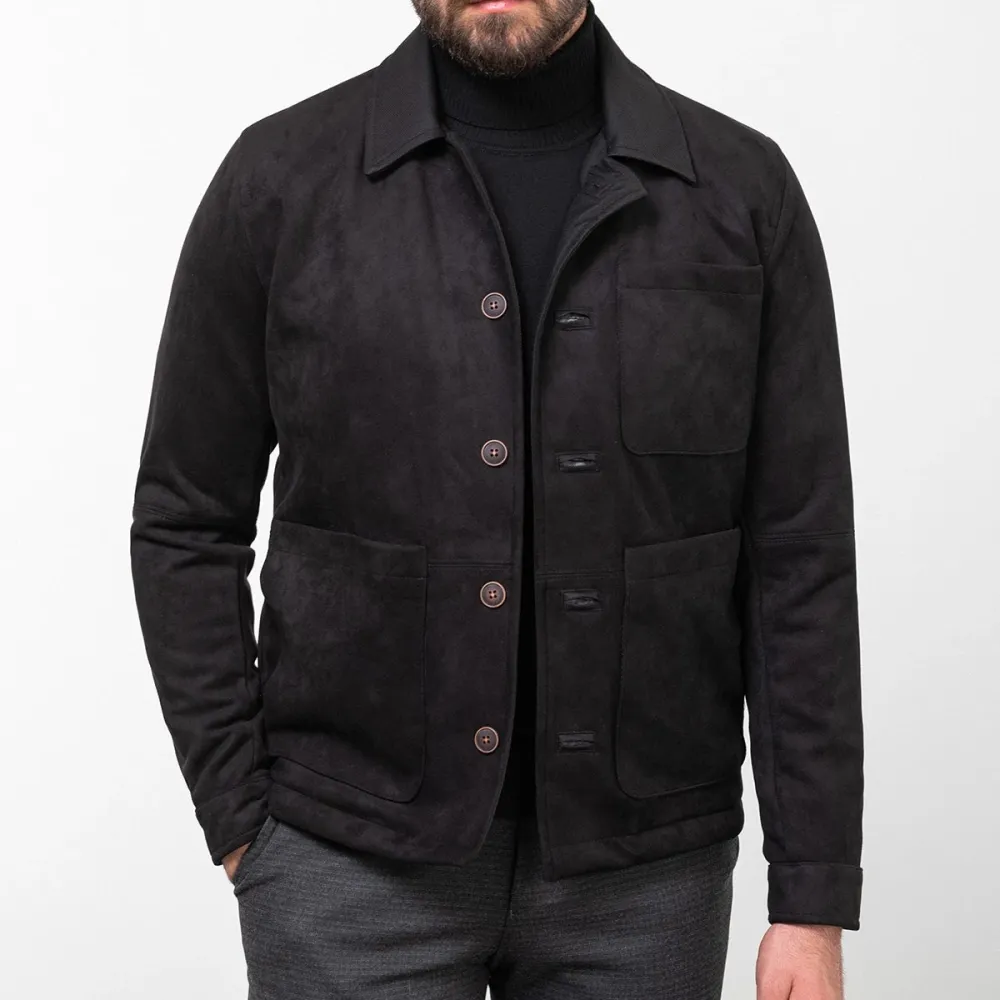 Classic Slim Fit Suede Casual Jacket