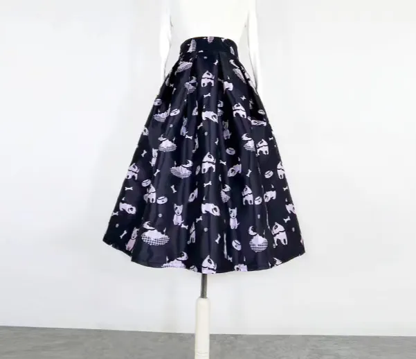 Embroidered Pocket Skirt