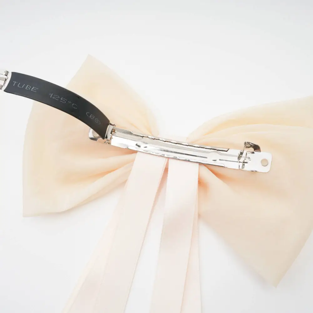 neutrals hair-bow clip