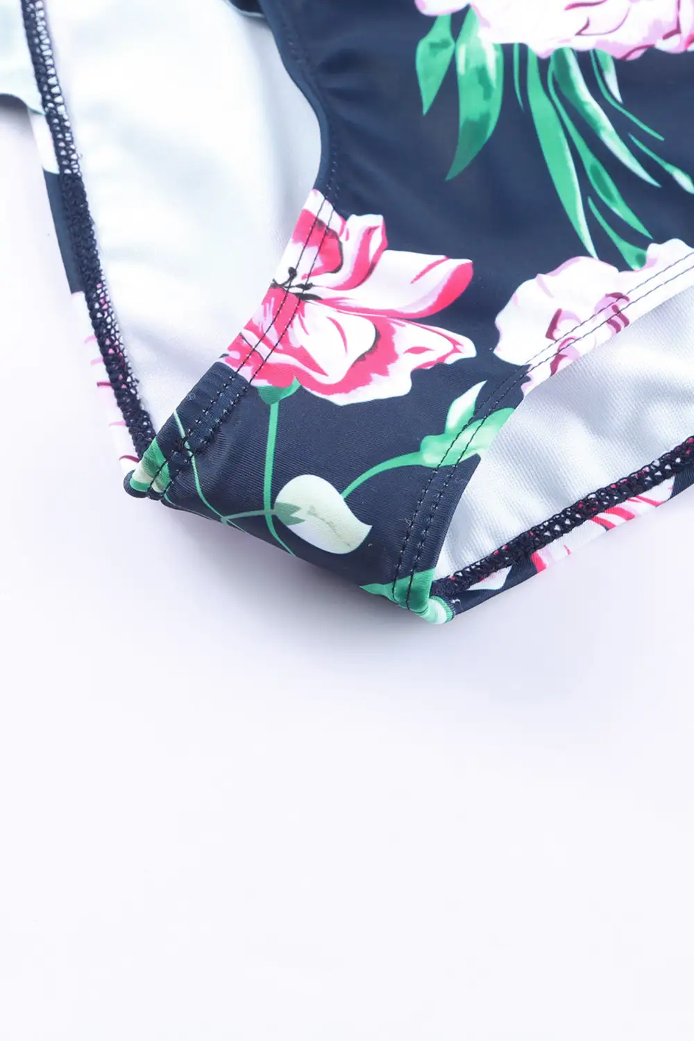 Swimwear Floral Ruffle Bodycom Party Bikinis