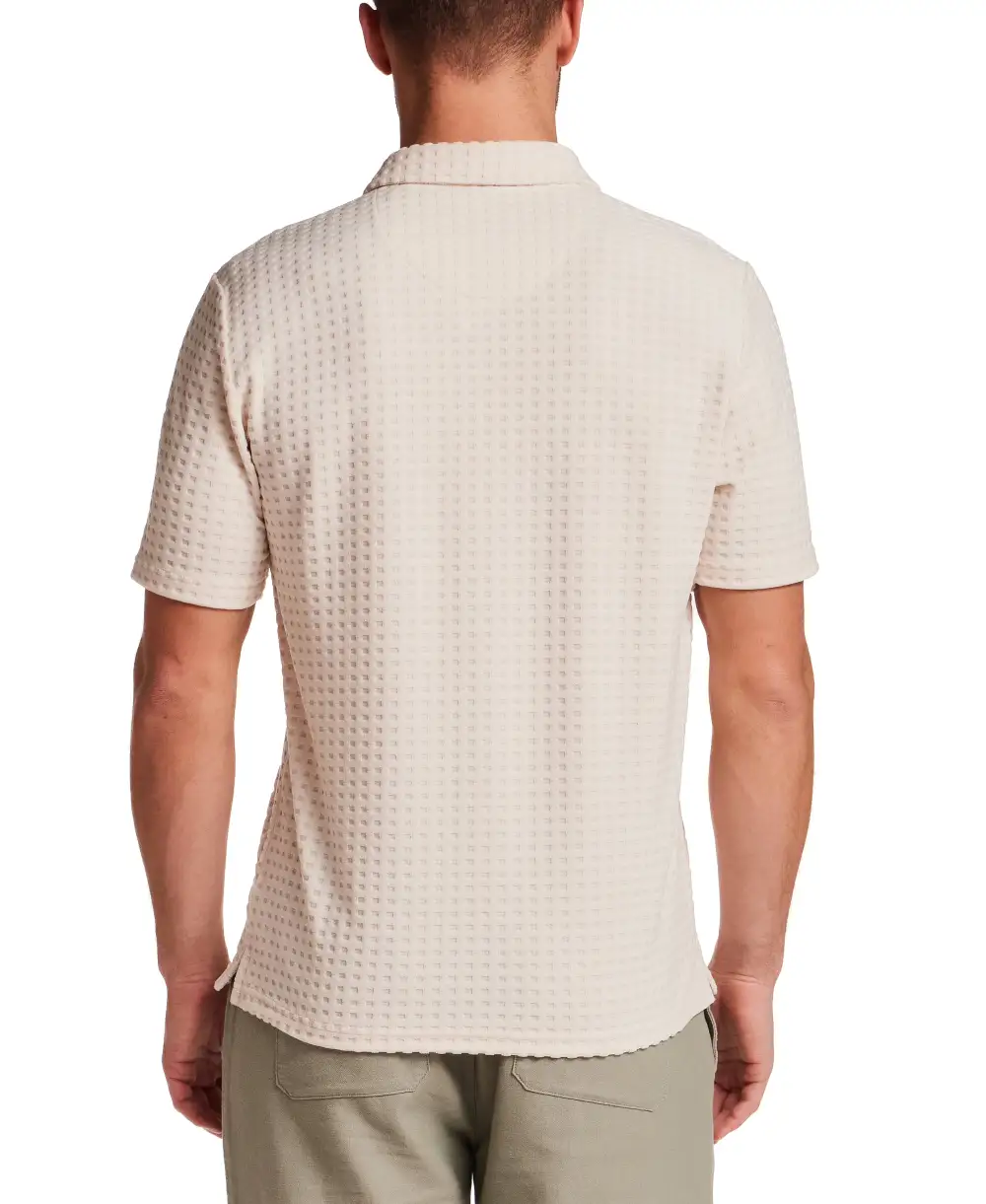Men's Textured Polo Shirt