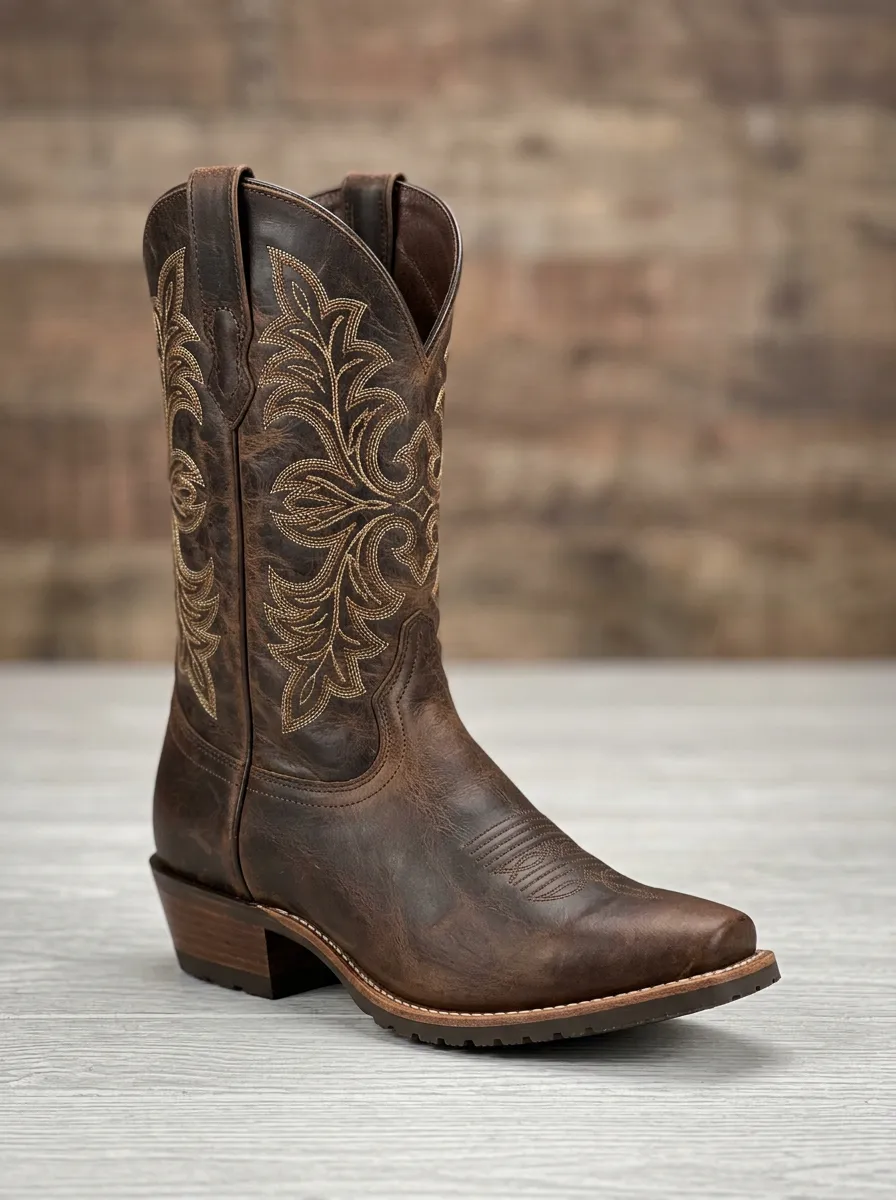 Country Floral Embroidered Western Edit Unisex Western Cowboy Boots