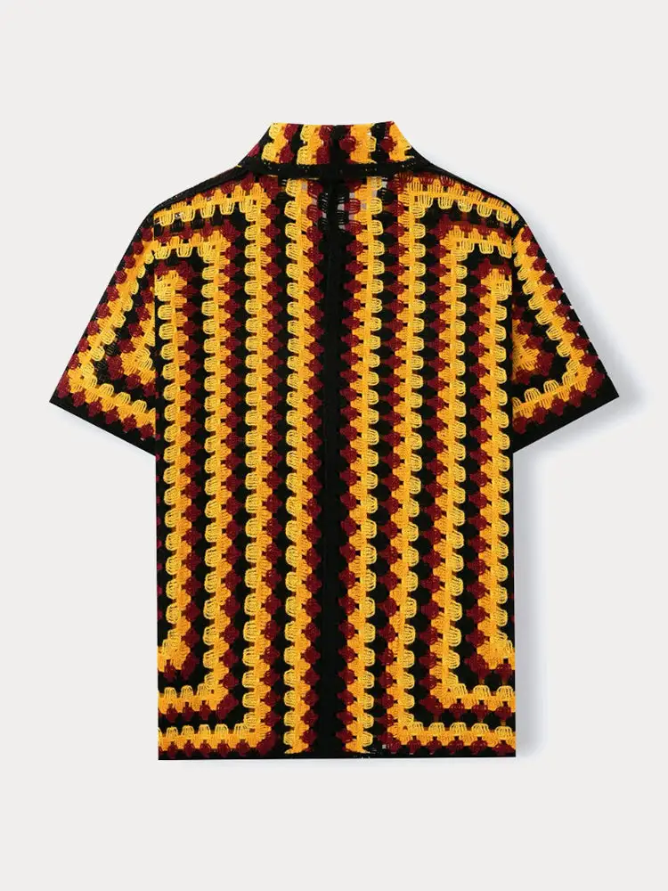 Open Stitch Utility Pocket Shirt