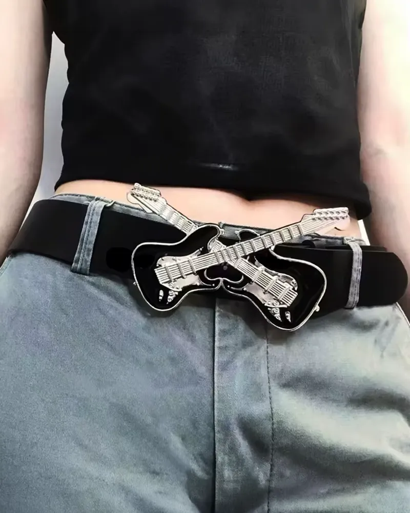 Guitar Buckle Women's Belt