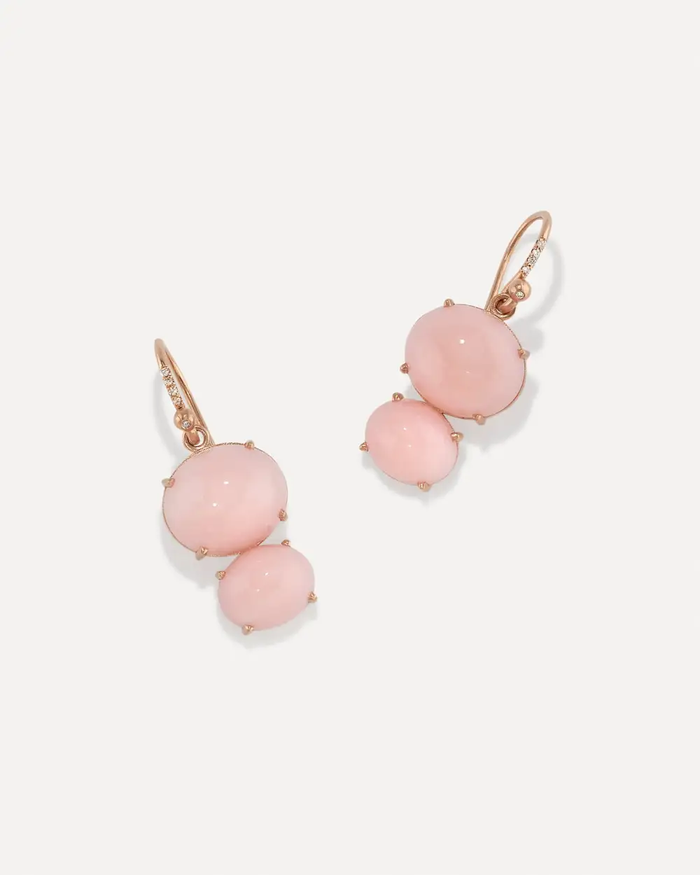 Classic Double Stone Drop Earrings
