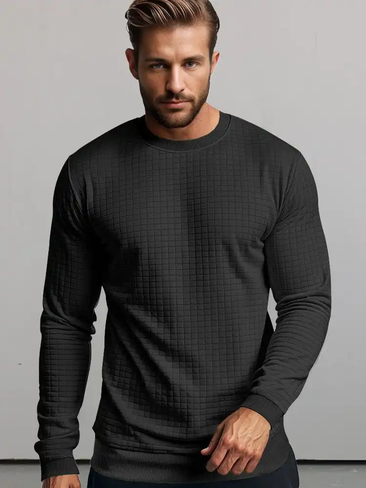 Casual Plaid Pullover Sweatshirt Hoodie