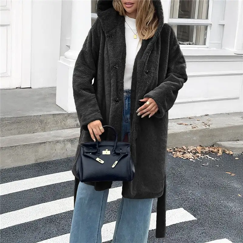 Relaxed Hooded Relaxed Outerwear Coat