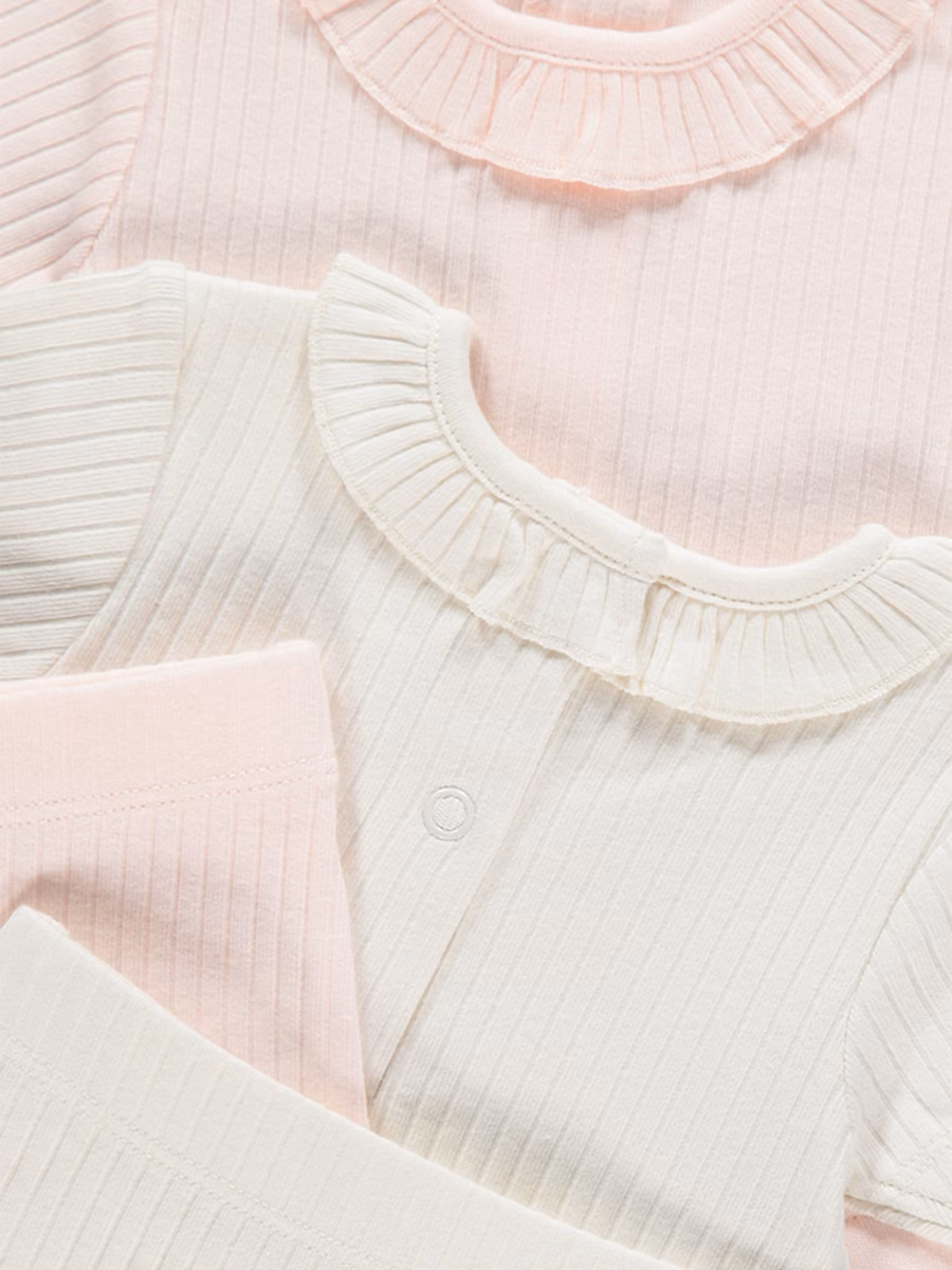 Frilled Collar Bodysuits and Leggings Outfit 2 Pack detail 1