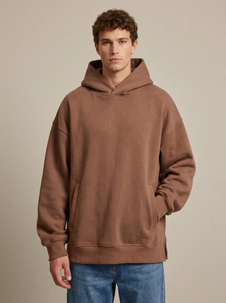 Simple Casual Unisex Hooded Sweatshirt