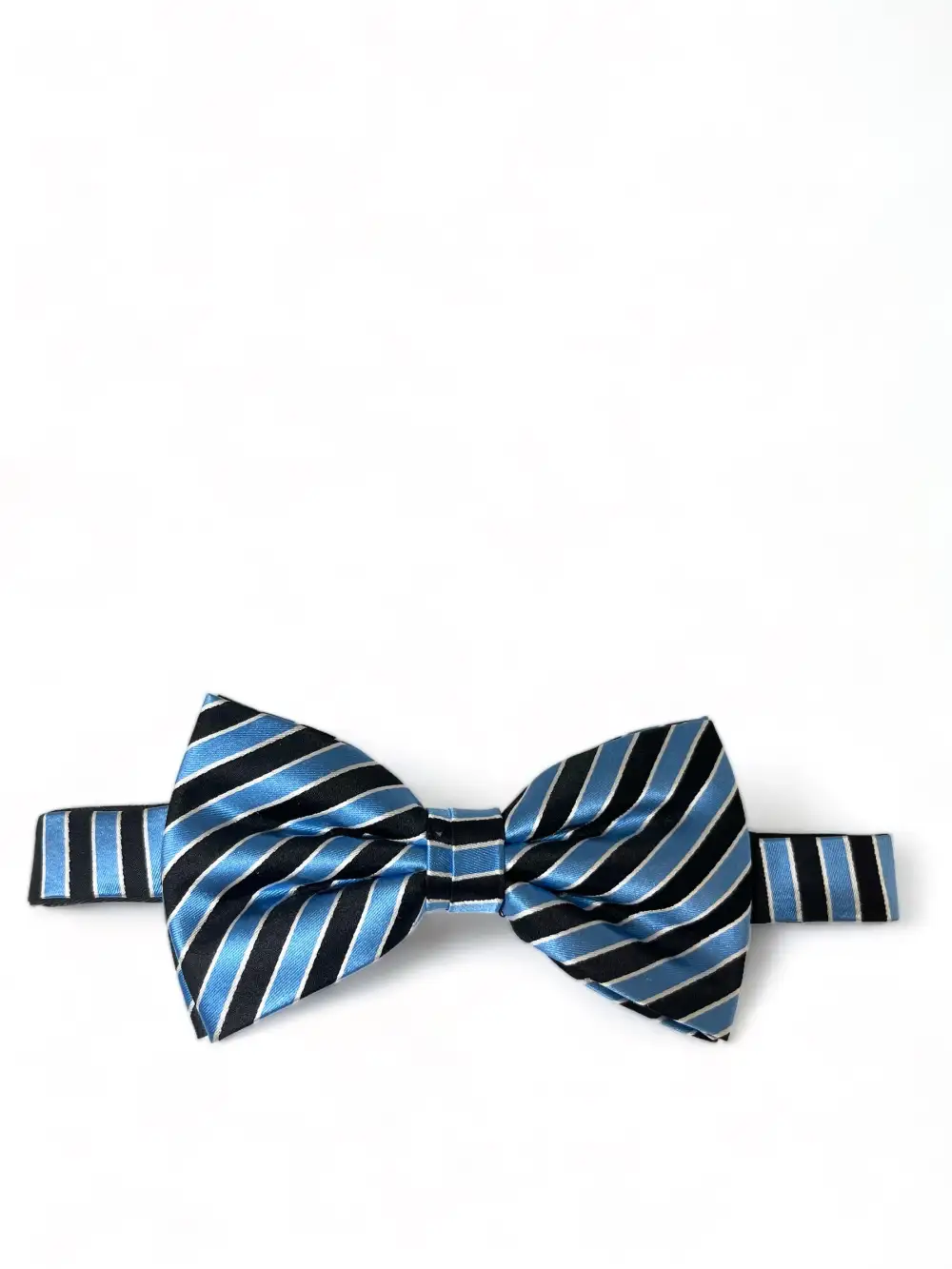 Impeccable Striped Silk Bow Tie