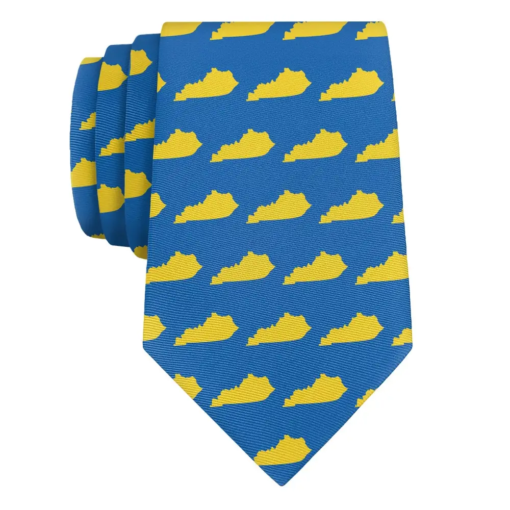 Polished Outline Emblem Detail Necktie