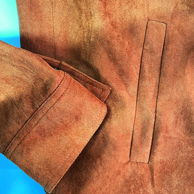 Textured Work Suede Jacket