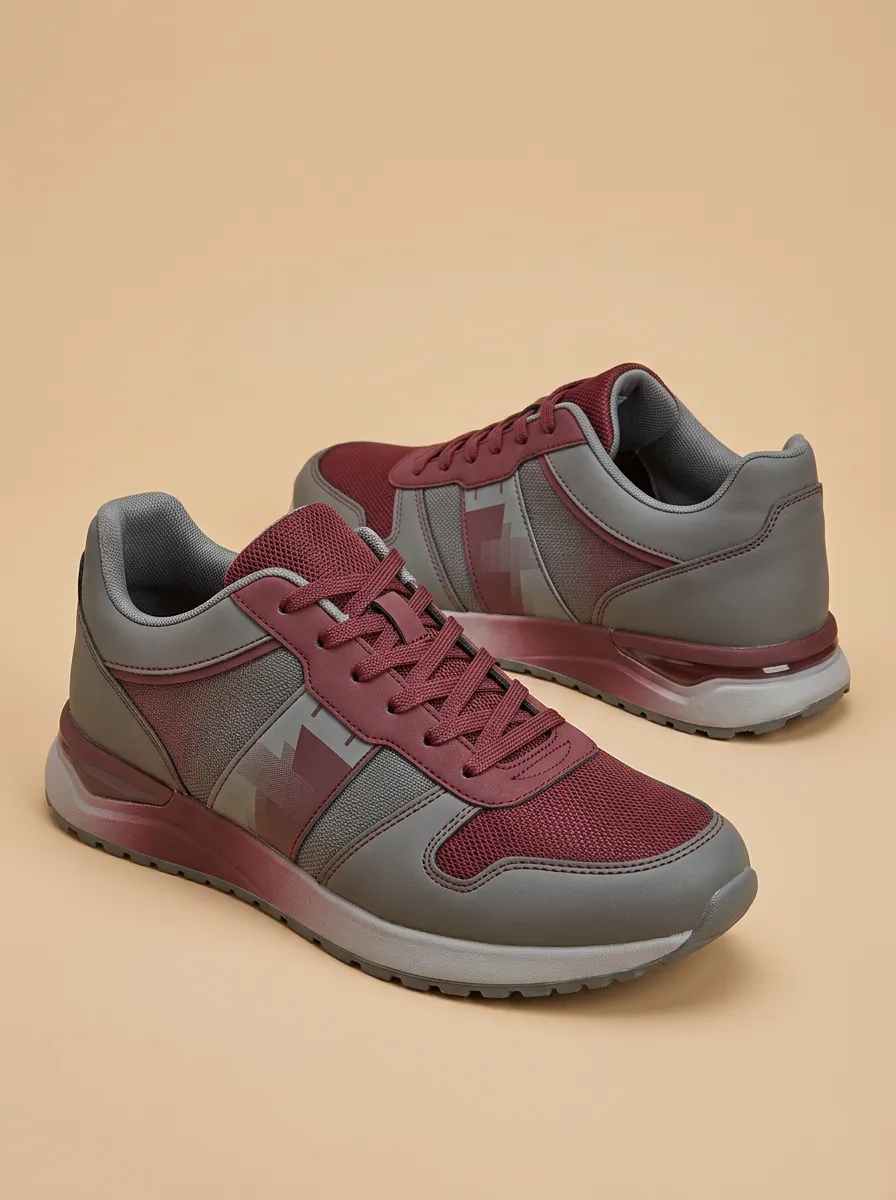 Men's Casual Geometric Printed Sneakers