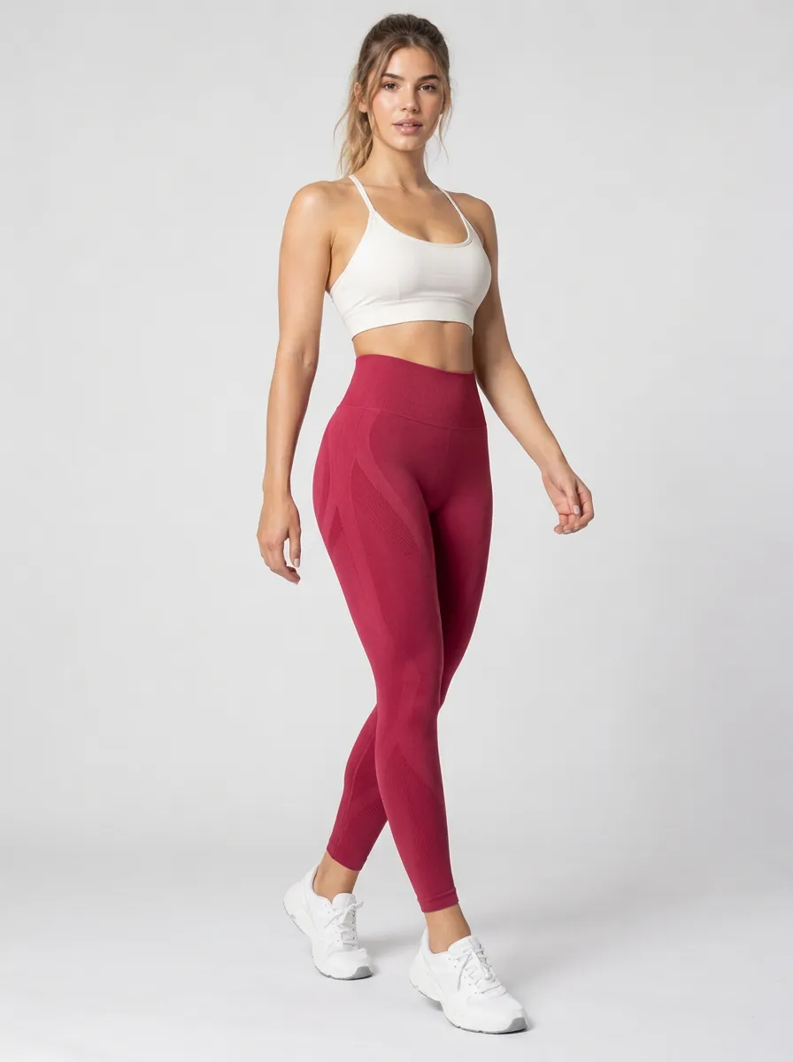Women's Printed High Waist Seamless Fitness Leggings