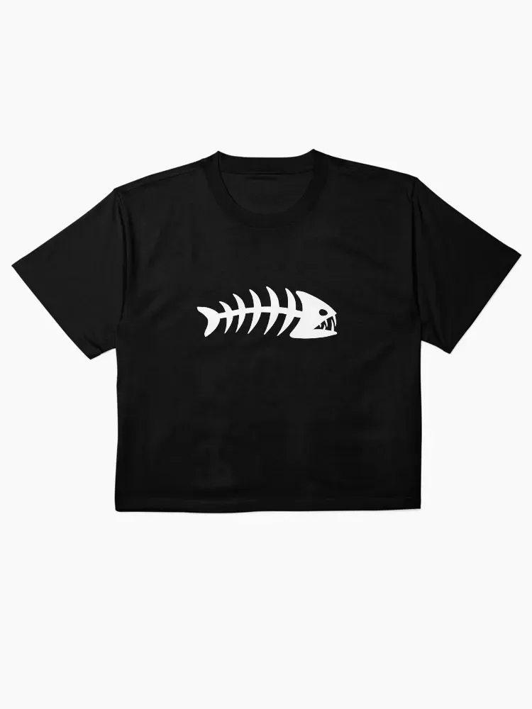 Fish Bone Printed Women'S T-Shirt