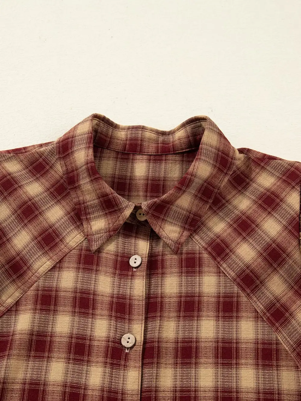 Plaid Patchwork Ruffle Mini Dress