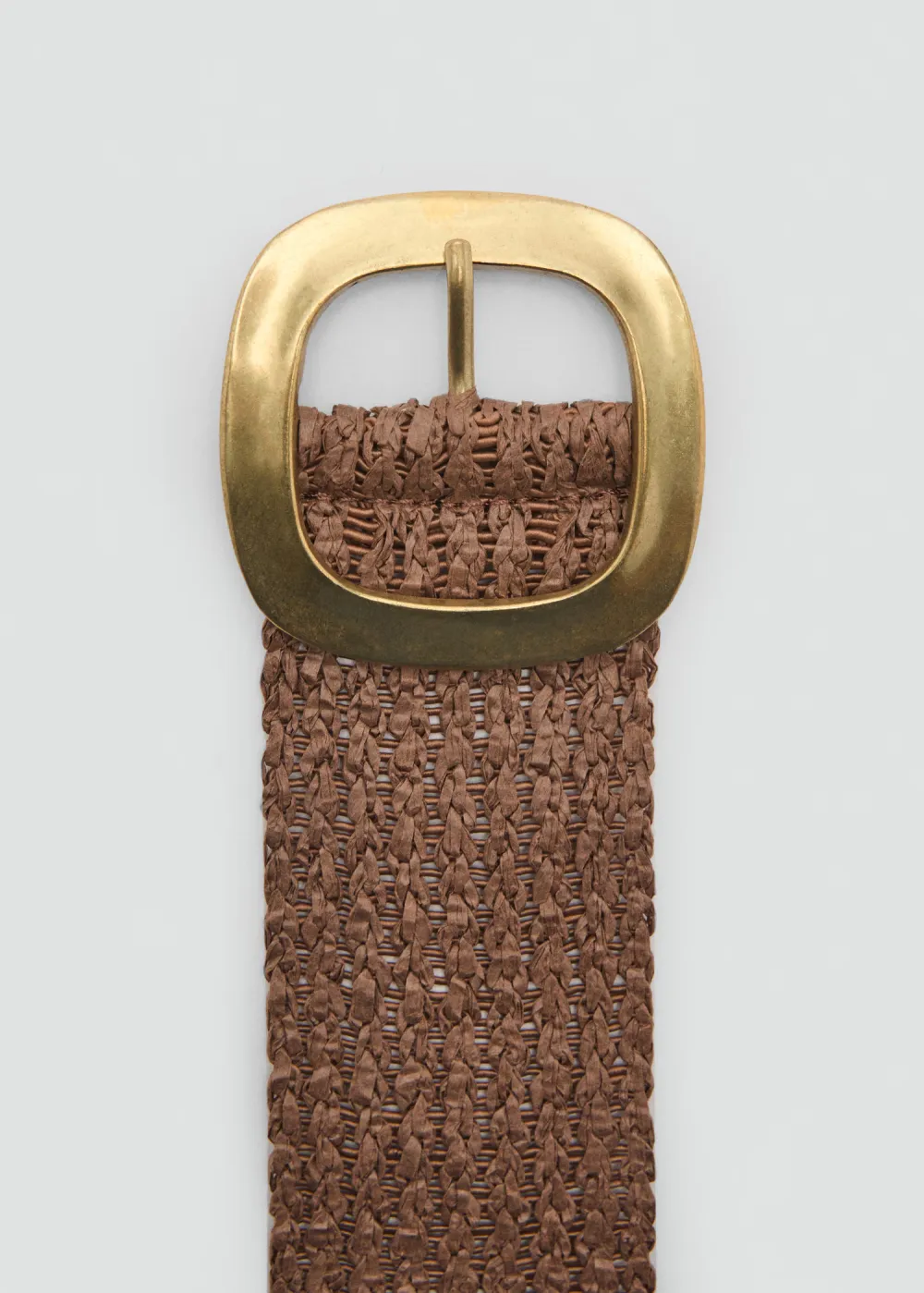 Beige Casual Style Natural Fibre Plain Belts