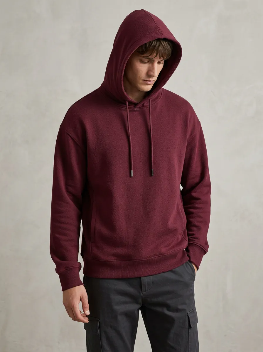 Men's Soft Feel Relaxed Hoodie