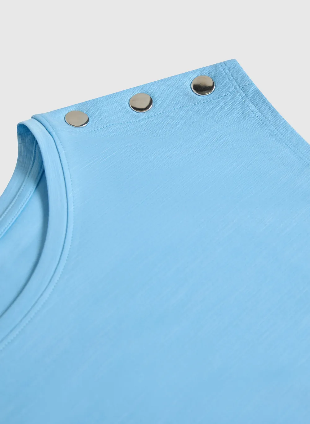 Solid Color Sleeveless T-Shirt