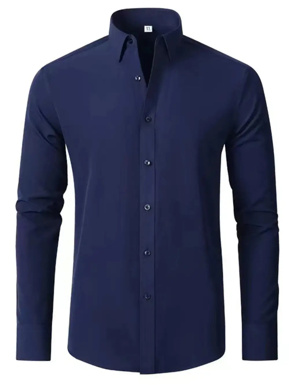 Classic Distinctive Long-Sleeve Button-Up Shirt
