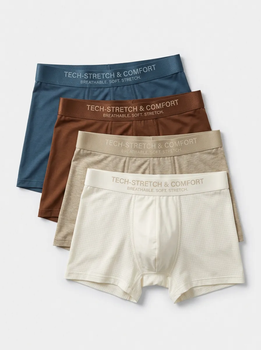 Heritage Daily Wear Men's Four Pack Boxer Briefs