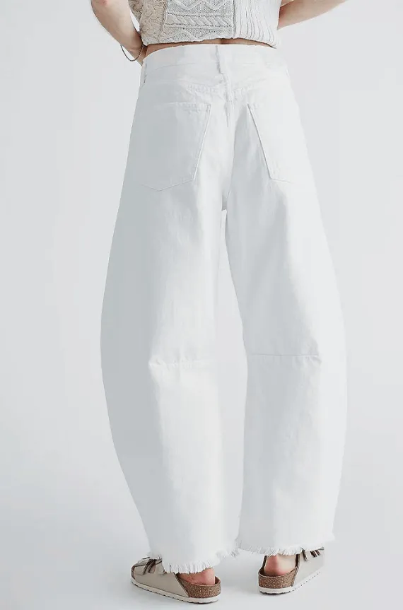 Clean Finish Wide Leg Jeans