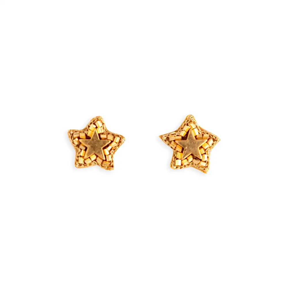 Textured Artistic Celestial Statement Earrings