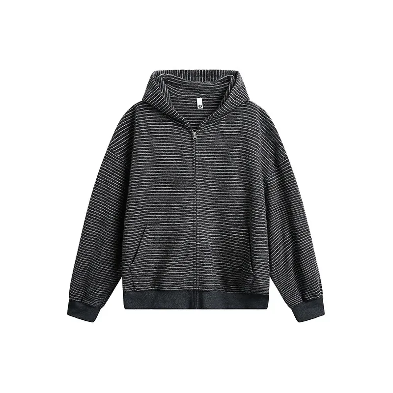 Vintage Stripe Casual Hoodie