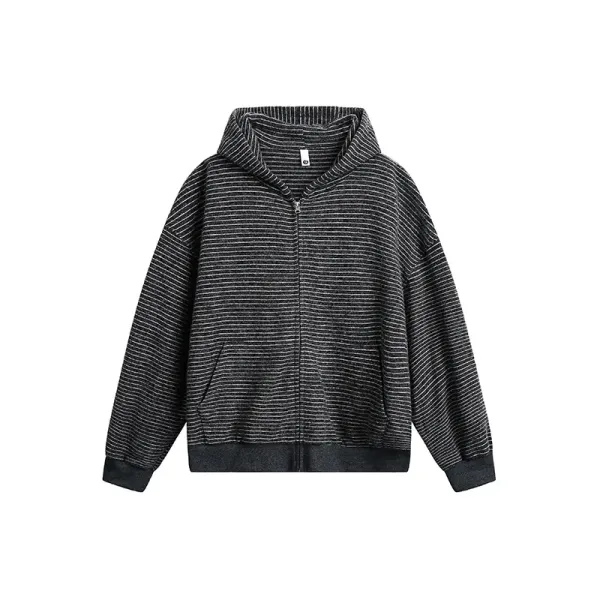Vintage Stripe Casual Hoodie