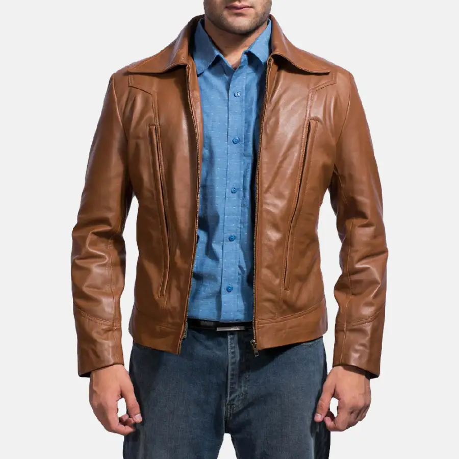 Men's Outdoor Leather Jacket