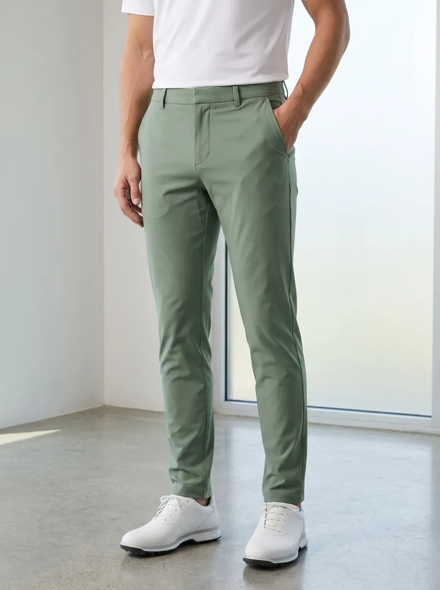 Tournament Men'S Golf Lover Solid Printed Trousers Golf Wear