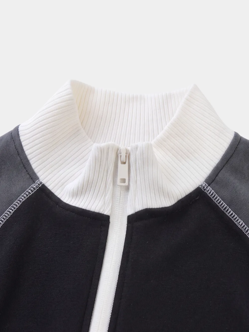 Lightweight Stand Collar Color Block Outdoor Utility Jacket