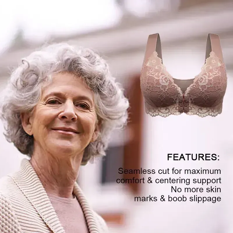 🔥Buy 2 Get 1 Free🔥BRA FOR OLDER WOMEN FRONT CLOSURE 5D SHAPING PUSH UP SEAMLESS NO TRACE BEAUTY BACK SPORTS COMFY BRA