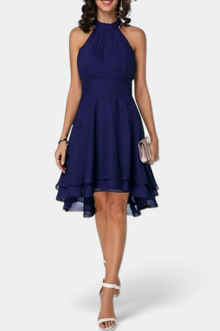 Chiffon Ruffled Casual Dress