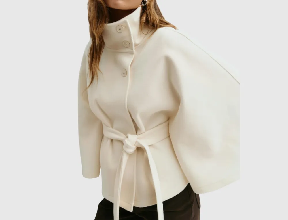 Belted Cape Jacket