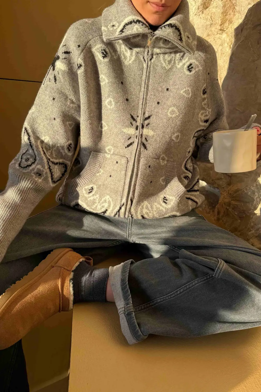 Bandana Relaxed Everyday Cardigan