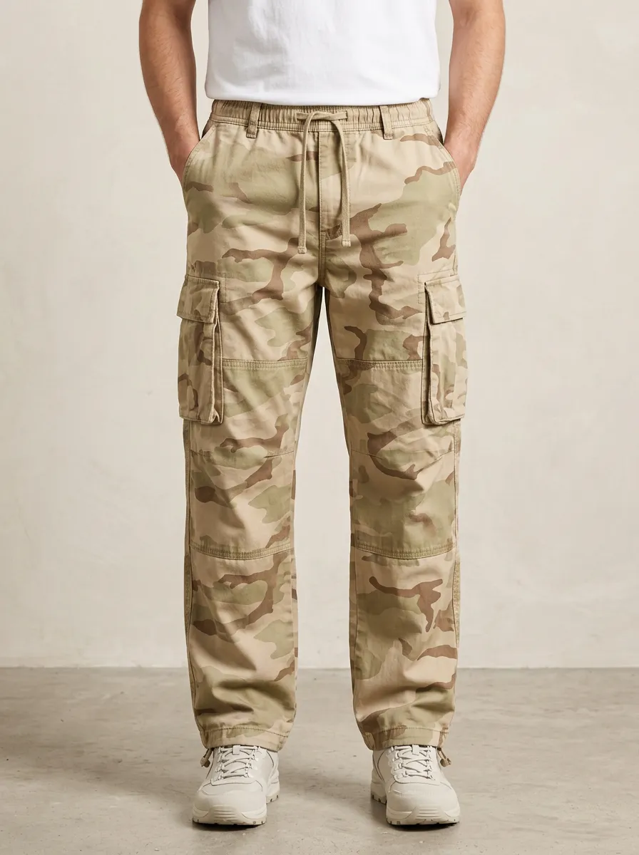 Men's Trail Streetwear Camouflage Cargo Pants