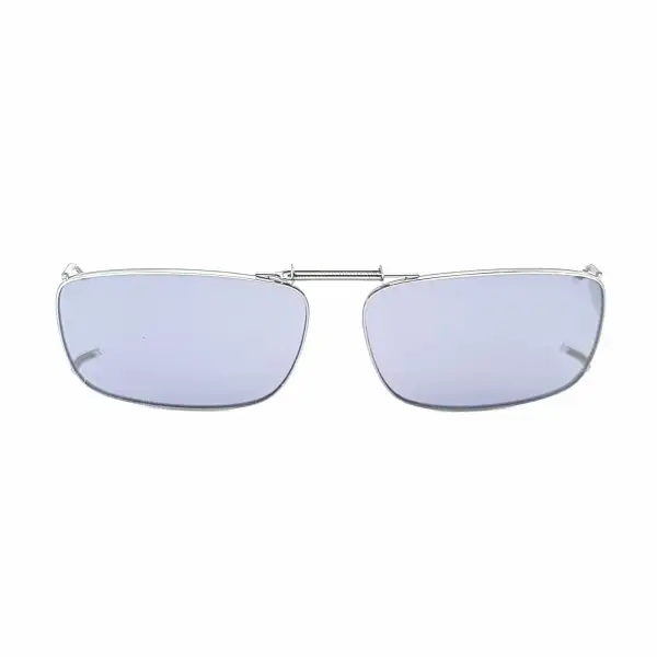 54mm Rectangular Polarized Clip-On Sunglasses